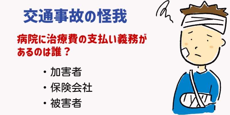 交通事故で病院にかかったとき治療費の支払い義務は誰にある？